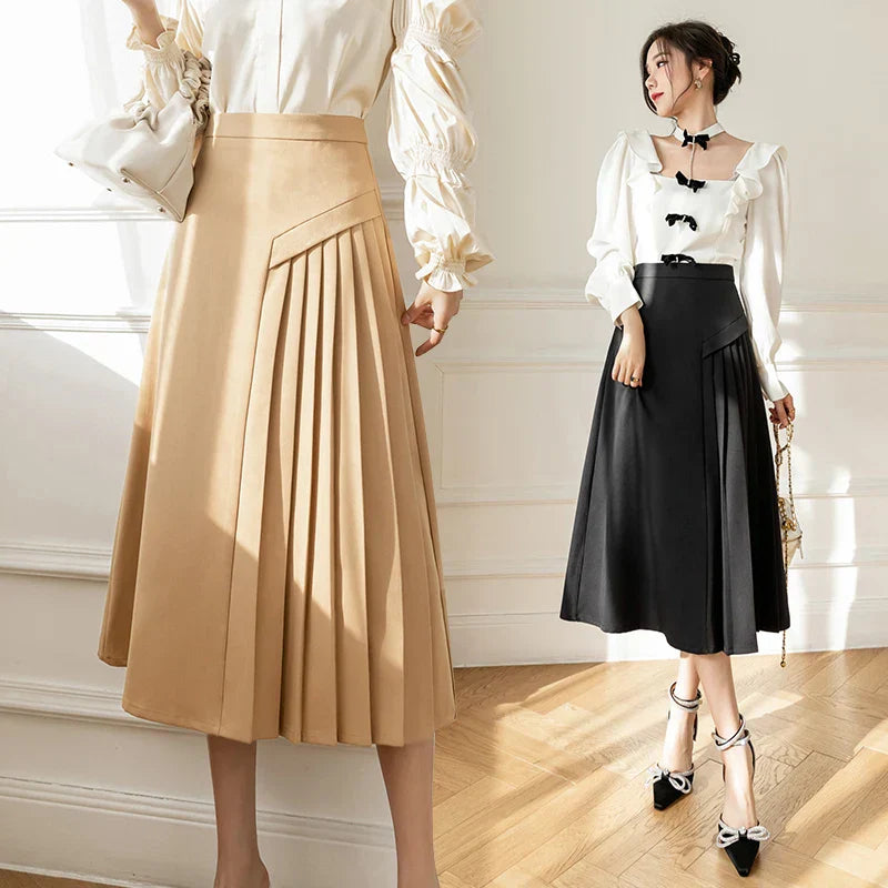 Elegante Plissé Rok Luxe Stijl - StudioMarella