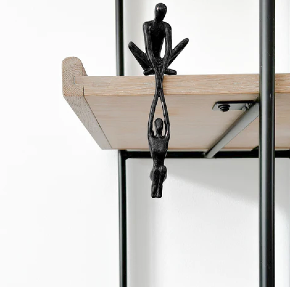 Sculptuur Eeuwig Duo – Decoratief Beeldhouwwerk van Twee Verbonden Figuren