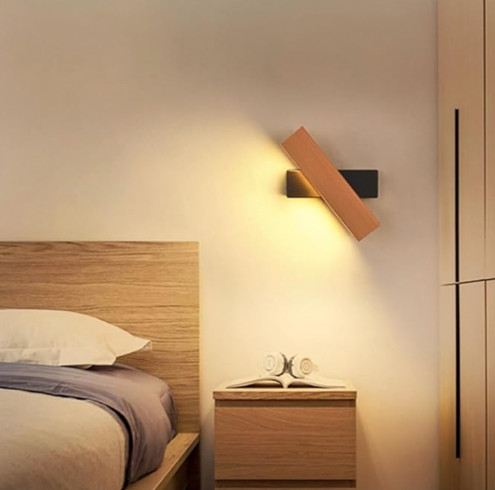 Wandlamp Japans LED Draaibaar Minimalistisch Aluminium Zwart Wit 21cm 31cm