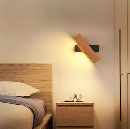 Wandlamp Japans LED Draaibaar Minimalistisch Aluminium Zwart Wit 21cm 31cm
