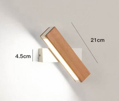 Wandlamp Japans LED Draaibaar Minimalistisch Aluminium Zwart Wit 21cm 31cm