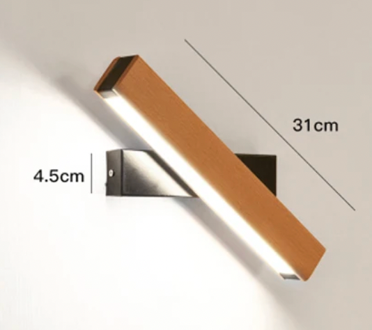 Wandlamp Japans LED Draaibaar Minimalistisch Aluminium Zwart Wit 21cm 31cm