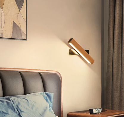 Wandlamp Japans LED Draaibaar Minimalistisch Aluminium Zwart Wit 21cm 31cm