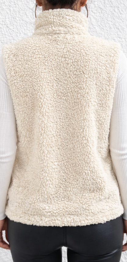 Teddy Gilet Zachte Jacc Voor Dames