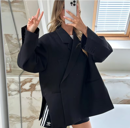 Dames Blazer Groot Maat Oversized Stijl