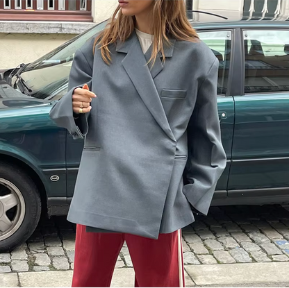 Dames Blazer Oversized Mode Jas