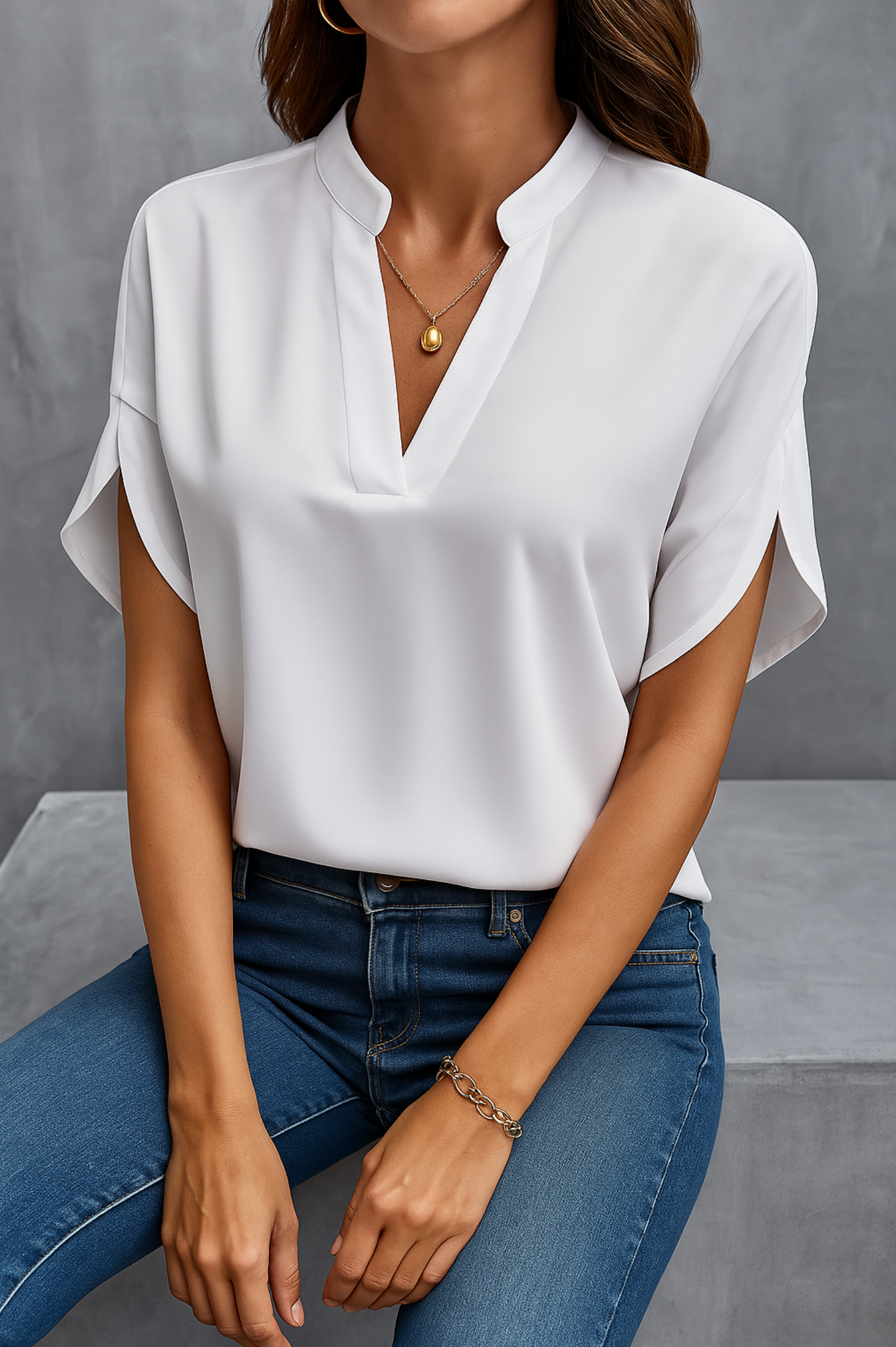 Heren Overhemd Katoen Comfortabele Pasvorm