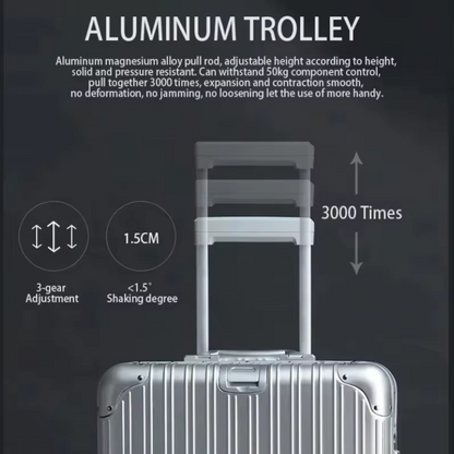 Aluminium Magnesium Koffer Zakelijk TSA Slot 360° Wielen Berlin
