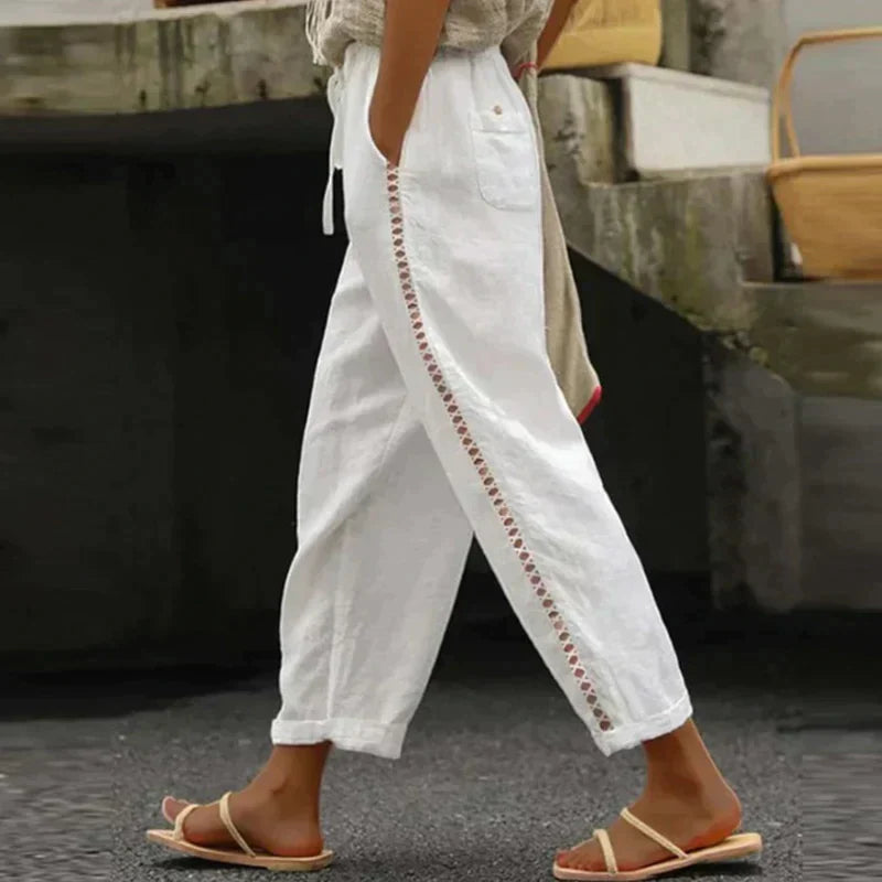 Vrouwelijke Zomerbroek Losse Fit Boho Stijl - StudioMarella