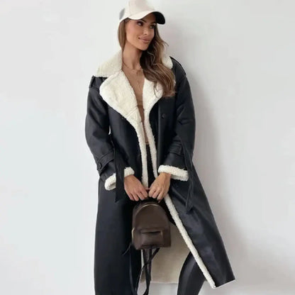Fleece Jas Lange Teddykraag Warm en Stijlvol - StudioMarella