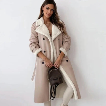 Fleece Jas Lange Teddykraag Warm en Stijlvol