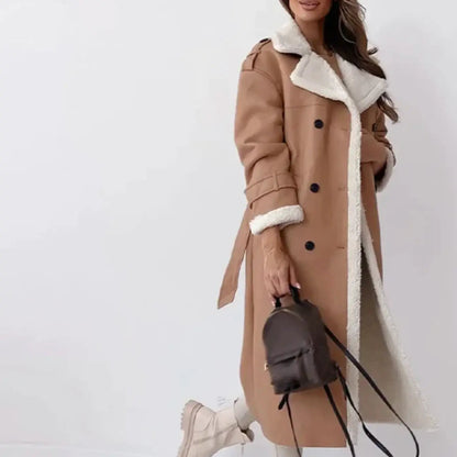 Fleece Jas Lange Teddykraag Warm en Stijlvol
