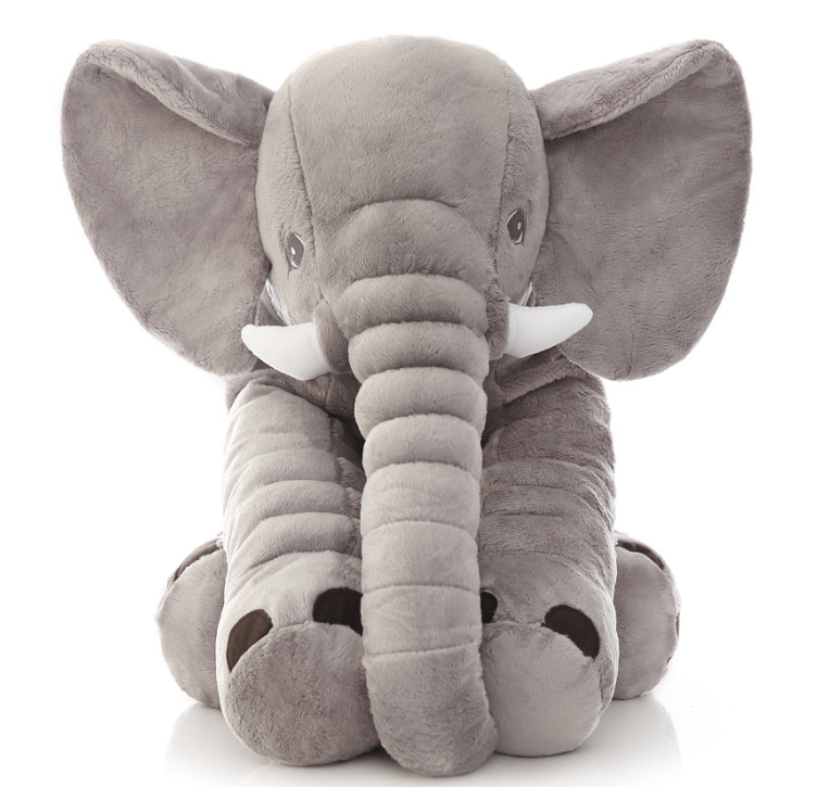Zacht Pluche Olifant Babykussen 40cm of 60cm Knuffel voor Rust en Slaap