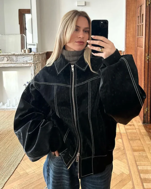 Vegan Leren Damesjas Oversized - Stijlvolle Winterjas voor Dames