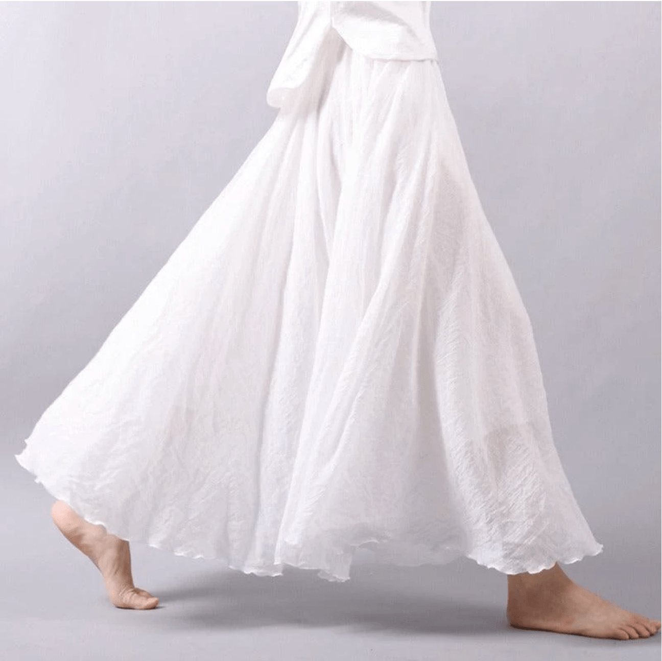 Linnen Maxi Rok Bohemian Stijl Elegant Zomer - StudioMarella
