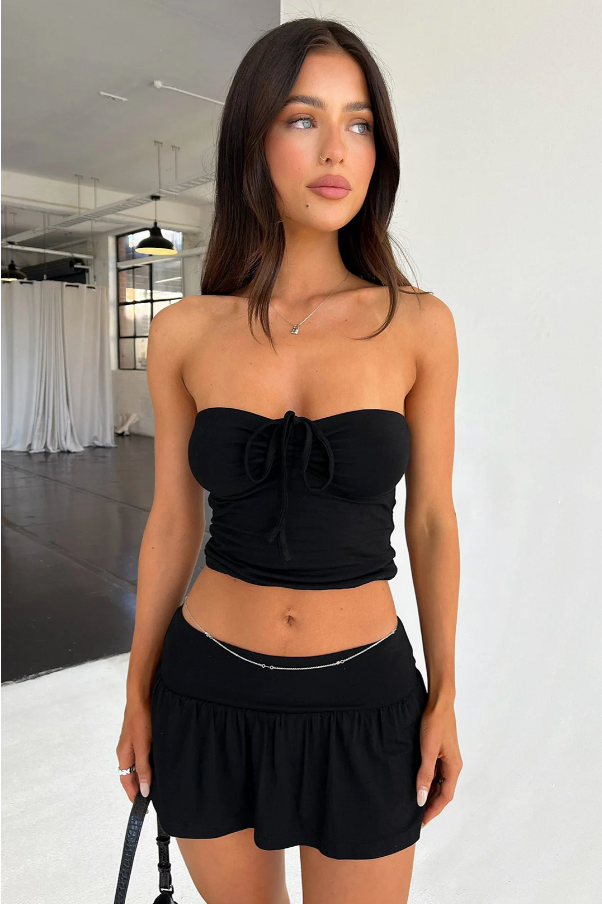 Vrouwelijke Sport Crop Top Set Met Joggingbroek
