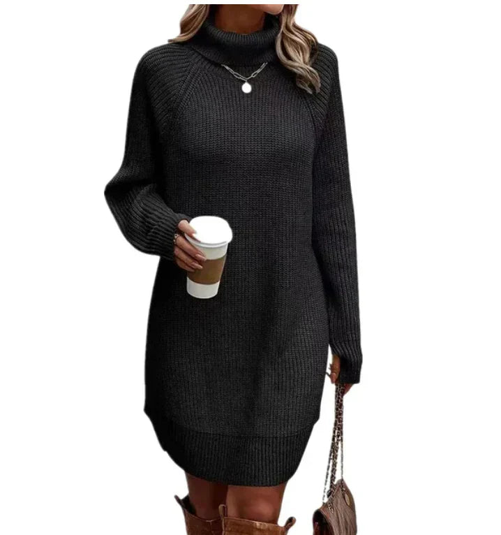 Dames Jurk Gebreid Warm met Lange Mouwen voor Winter