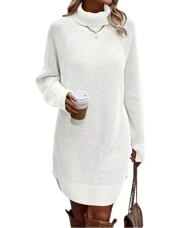 Dames Jurk Gebreid Warm met Lange Mouwen voor Winter