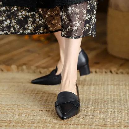 Dames Zomerschoenen Mocassins Comfortabel Leer