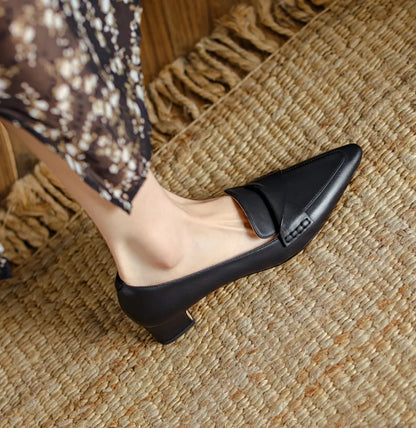 Dames Zomerschoenen Mocassins Comfortabel Leer