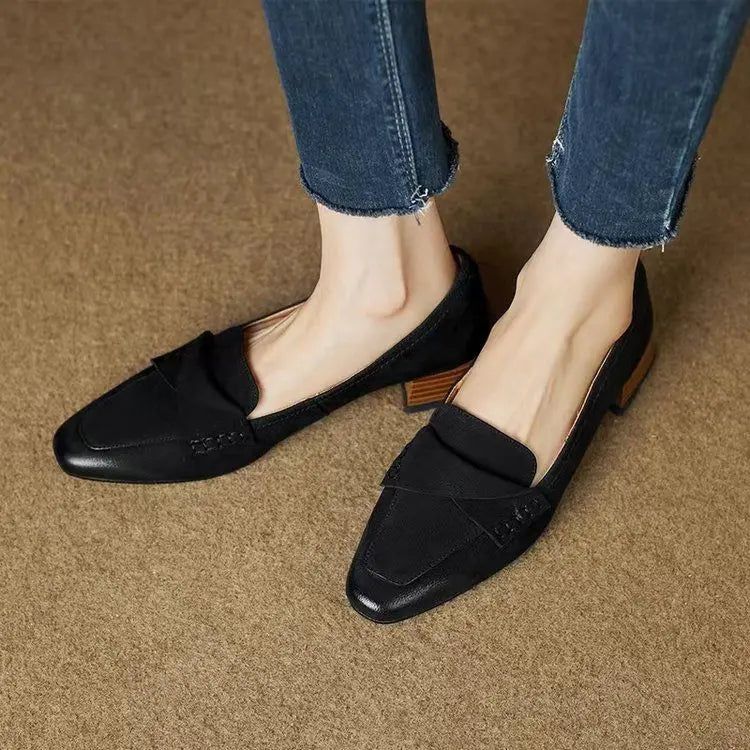 Dames Zomerschoenen Mocassins Comfortabel Leer