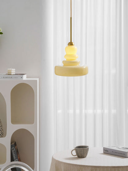 Glazen Hanglamp Industrieel Design Amber & Beige Schoolhouse E26/E27 Fitting Ø30cm voor Woonkamer Keuken Eetkamer