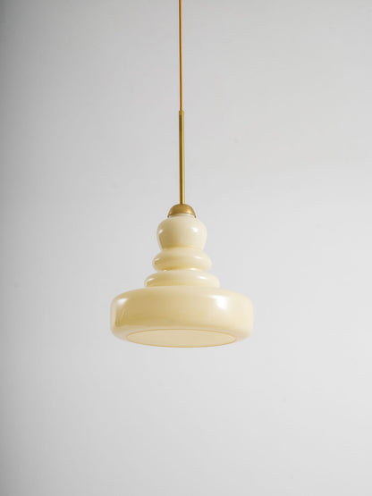 Glazen Hanglamp Industrieel Design Amber & Beige Schoolhouse E26/E27 Fitting Ø30cm voor Woonkamer Keuken Eetkamer