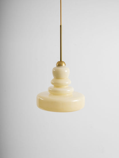 Glazen Hanglamp Industrieel Design Amber & Beige Schoolhouse E26/E27 Fitting Ø30cm voor Woonkamer Keuken Eetkamer
