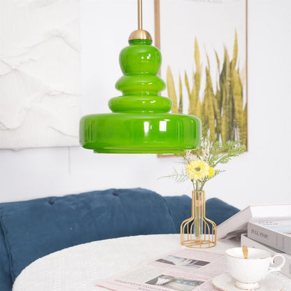 Glazen Hanglamp Industrieel Design Amber & Beige Schoolhouse E26/E27 Fitting Ø30cm voor Woonkamer Keuken Eetkamer