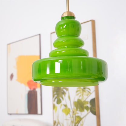 Glazen Hanglamp Industrieel Design Amber & Beige Schoolhouse E26/E27 Fitting Ø30cm voor Woonkamer Keuken Eetkamer