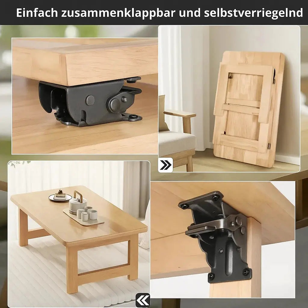Klapbeugel Staal 2mm 66x54x63mm 225kg Auto-Lock Klaptafel Werkbank Balkon Keuken Wandbeugel Opklapbaar Ruimtebesparend 2 Stuks