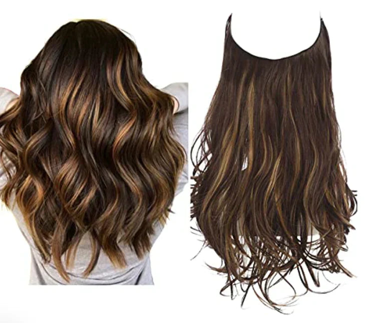 Echthaar Extensions met Natuurlijke Golvende Volume Blond 35-45cm