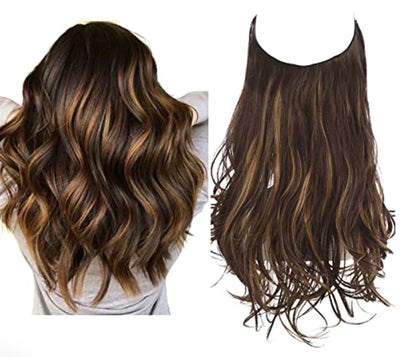 Echthaar Extensions met Natuurlijke Golvende Volume Blond 35-45cm