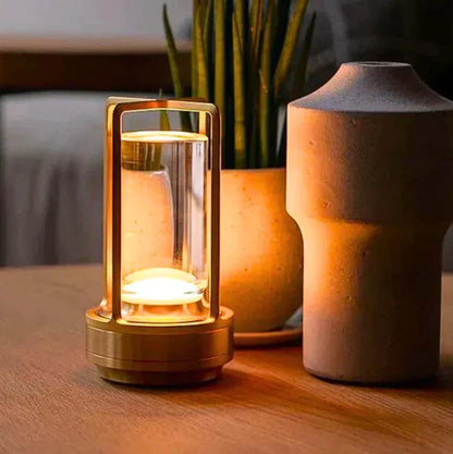 Draagbare Kristallen Tafellamp op Batterijen Dimbaar LED Goud Zilver Zwart Sfeerlamp Draadloos