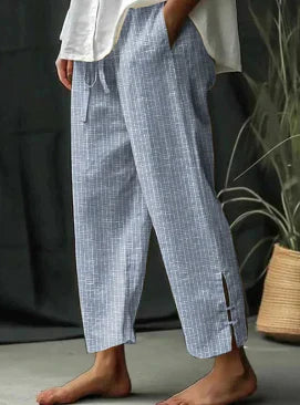 Streepjes Broek voor Vrouw Elegante Klassieke Stijl - StudioMarella