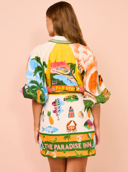 Korte Jurk voor Vrouw met Polokraag Mini Elegante Zomerjurk