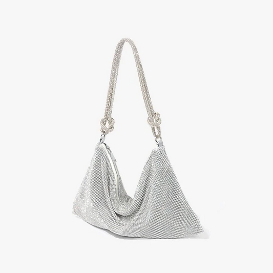 Luxe Schouder tas met Ketting Sluiting Glanzend Leer - StudioMarella