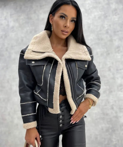Kunstleder Jas voor Vrouwen Leren Look