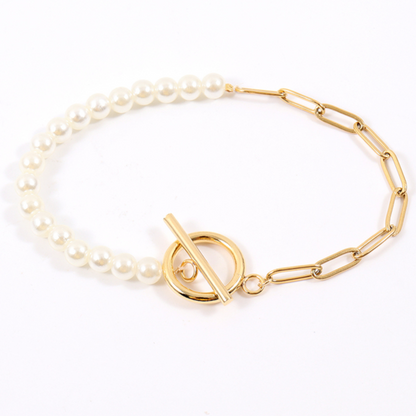 Parelsieradenset met Armband en Ketting Elegante Set