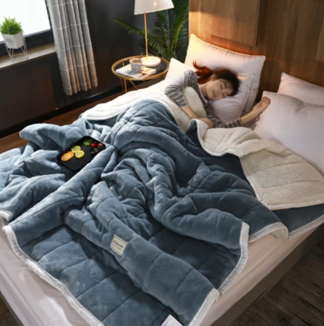 Zachte Deken 3-laags Warm voor Bank en Bed