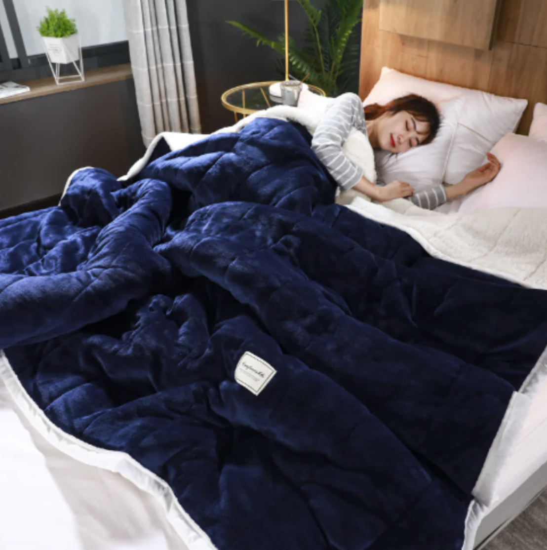 Zachte Deken 3-laags Warm voor Bank en Bed