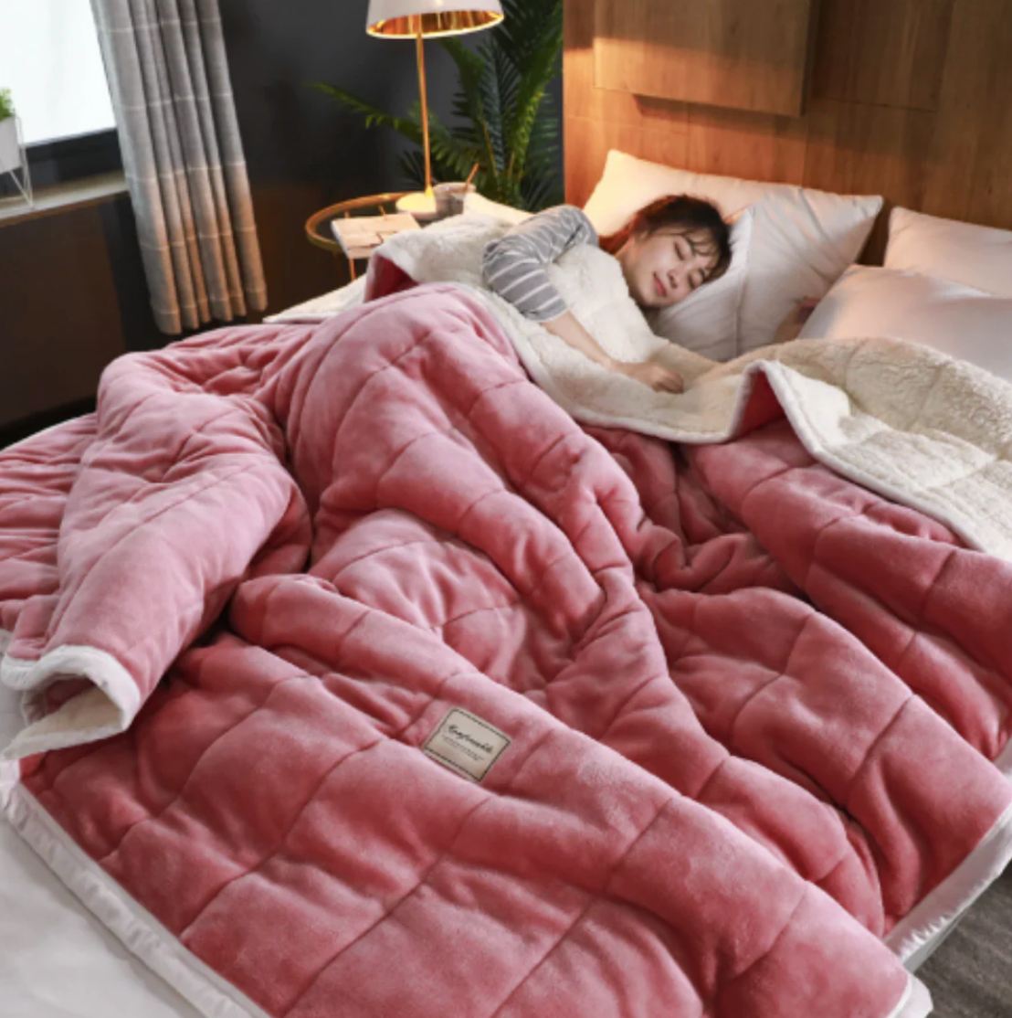 Zachte Deken 3-laags Warm voor Bank en Bed