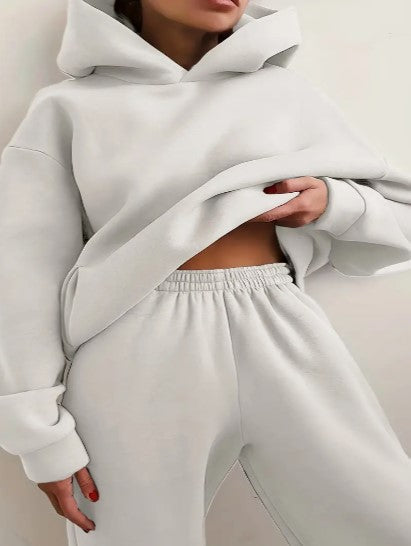Dames Joggingpak Comfortabel met Kap en Lange Mouwen