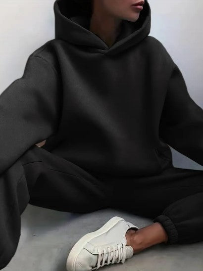 Dames Joggingpak Zacht en Comfortabel met Kap en Lange Mouwen