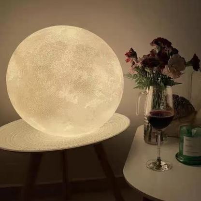 Staande Maanlamp met LED Verlichting - Verstelbare Sfeerverlichting voor Woonkamer en Slaapkamer