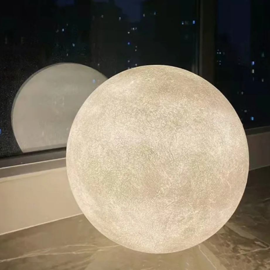 Staande Maanlamp met LED Verlichting - Verstelbare Sfeerverlichting voor Woonkamer en Slaapkamer
