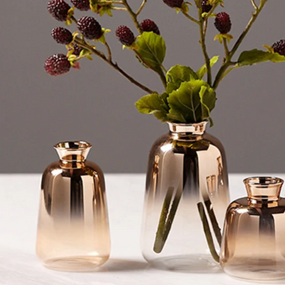 Glazen Decoratievaas met Kleurverloop voor Verse Bloemen en Droogbloemen