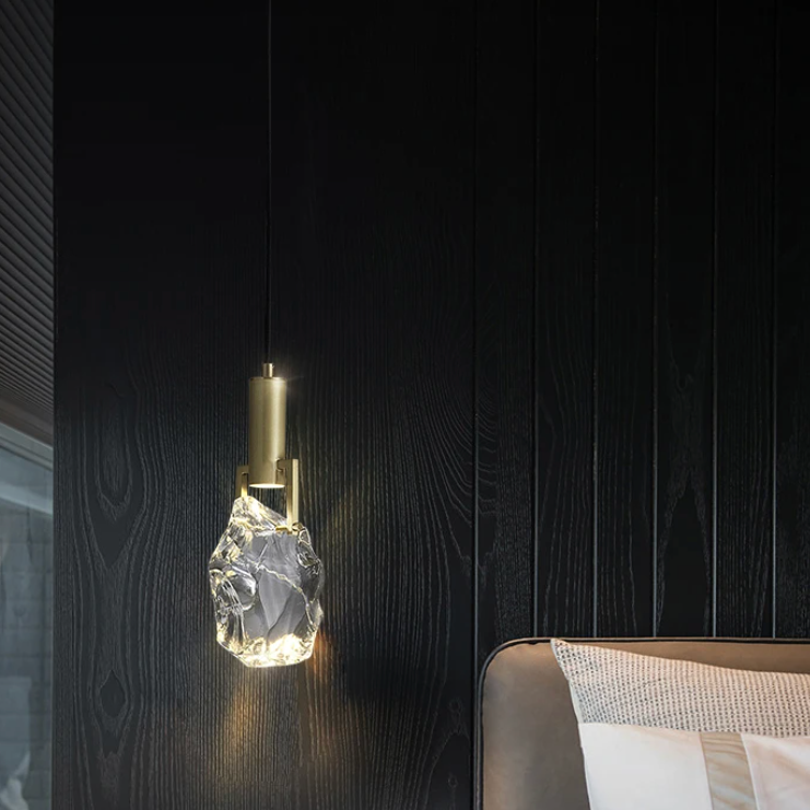 Kristallen Hanglamp met Verstelbare Kabel en LED-Verlichting voor Woonkamer en Eetkamer