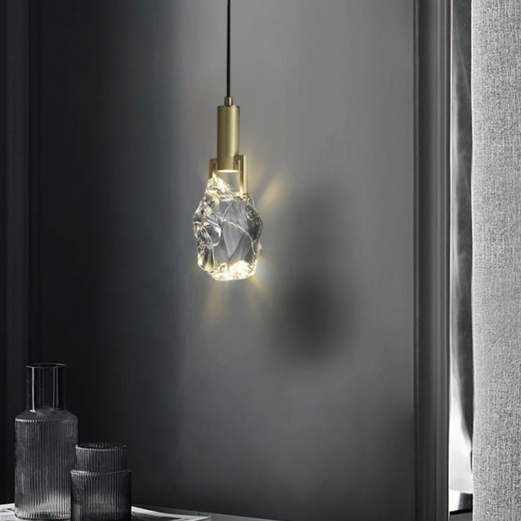 Kristallen Hanglamp met Verstelbare Kabel en LED-Verlichting voor Woonkamer en Eetkamer