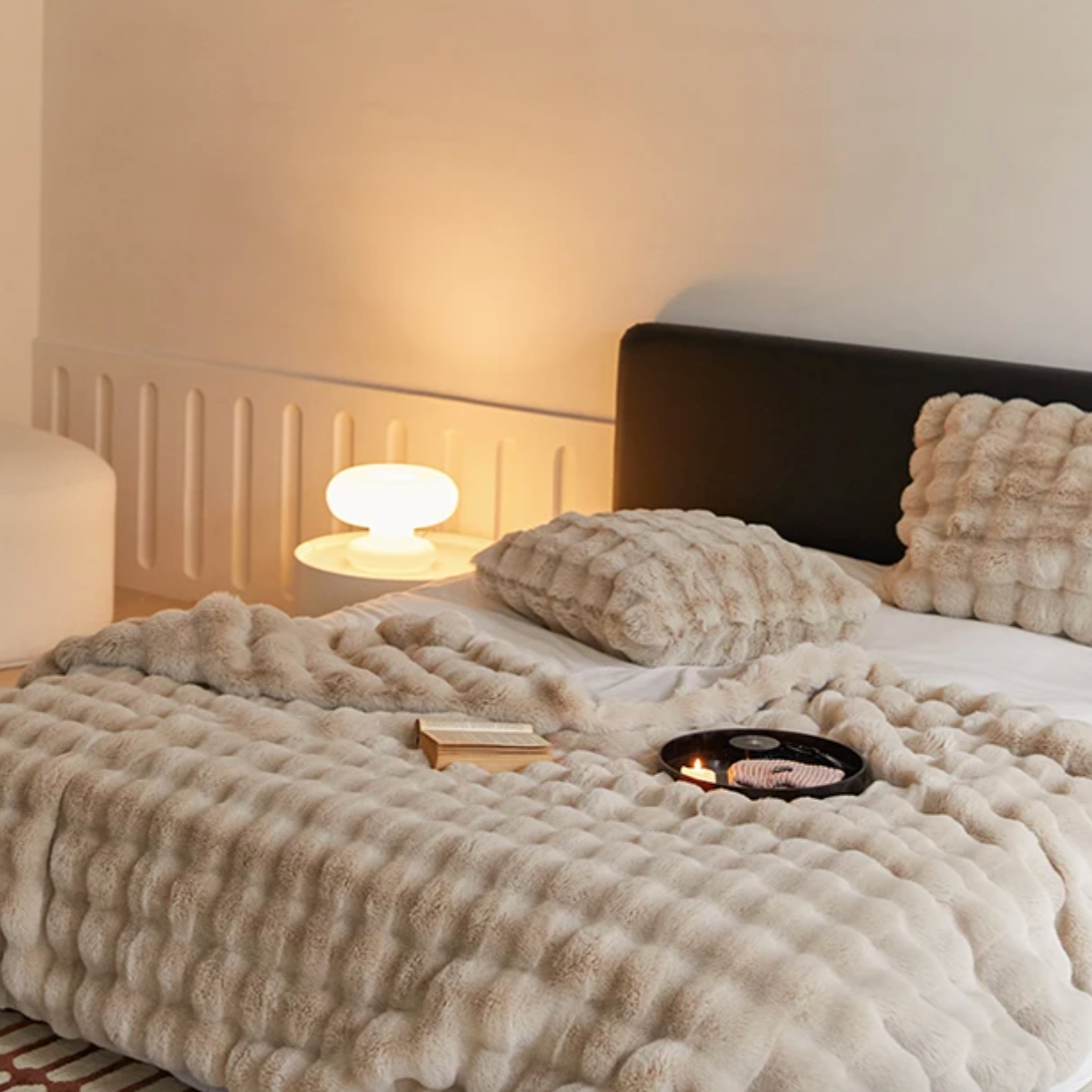 Zachte Imitatiebont Plaid - Pluizige Warme Deken voor Bank en Bed - 160x200 cm